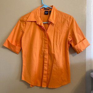 Button Down Orange Shirt